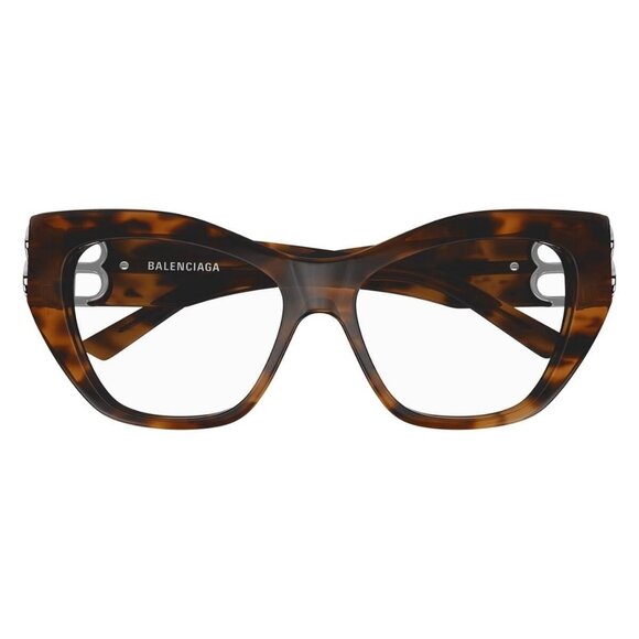 New Authentic  BALENCIAGA Everyday Havana Cat Eye BB0312O 006 Glasses Women - Picture 1 of 3